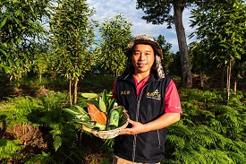 青農張威然重視生態及友善環境