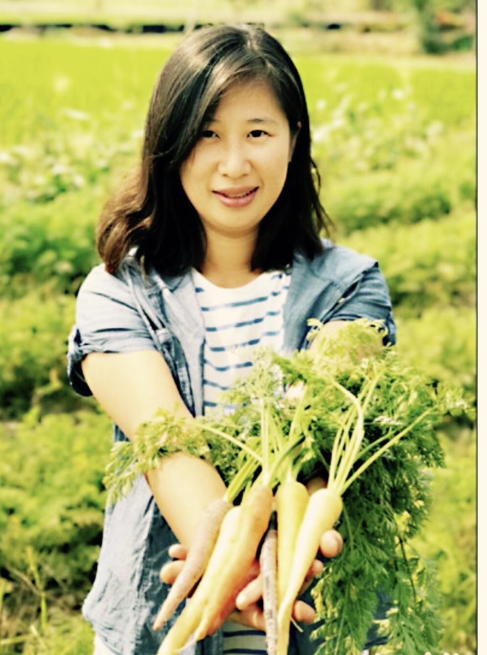 胡惠玲的「同心園有機農場」不只生產農作，也是孩子探索、接觸食農教育的學習樂土。（圖片提供／胡惠玲）