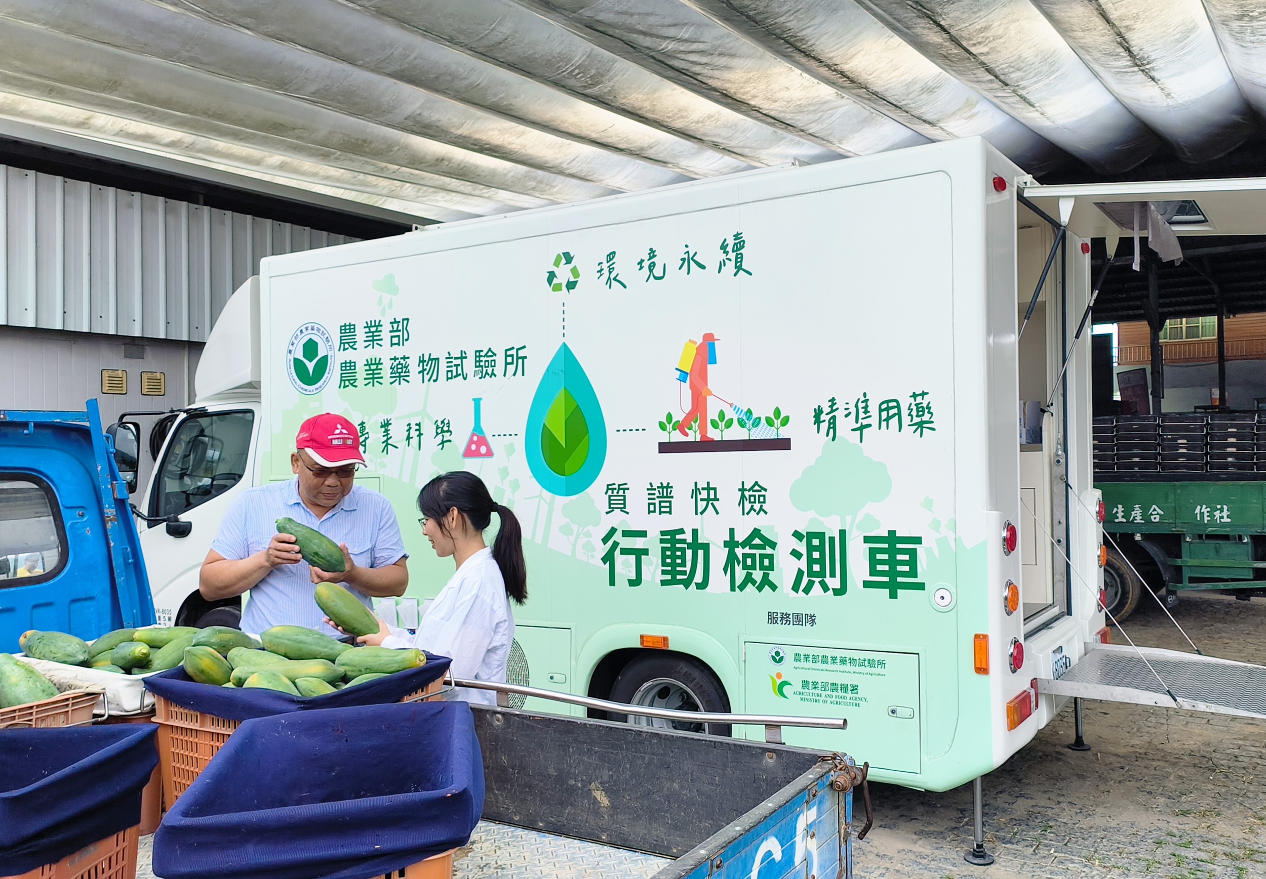 農民可載運農產品至質譜快檢車自主檢驗 農民可載運農產品至質譜快檢車自主檢驗